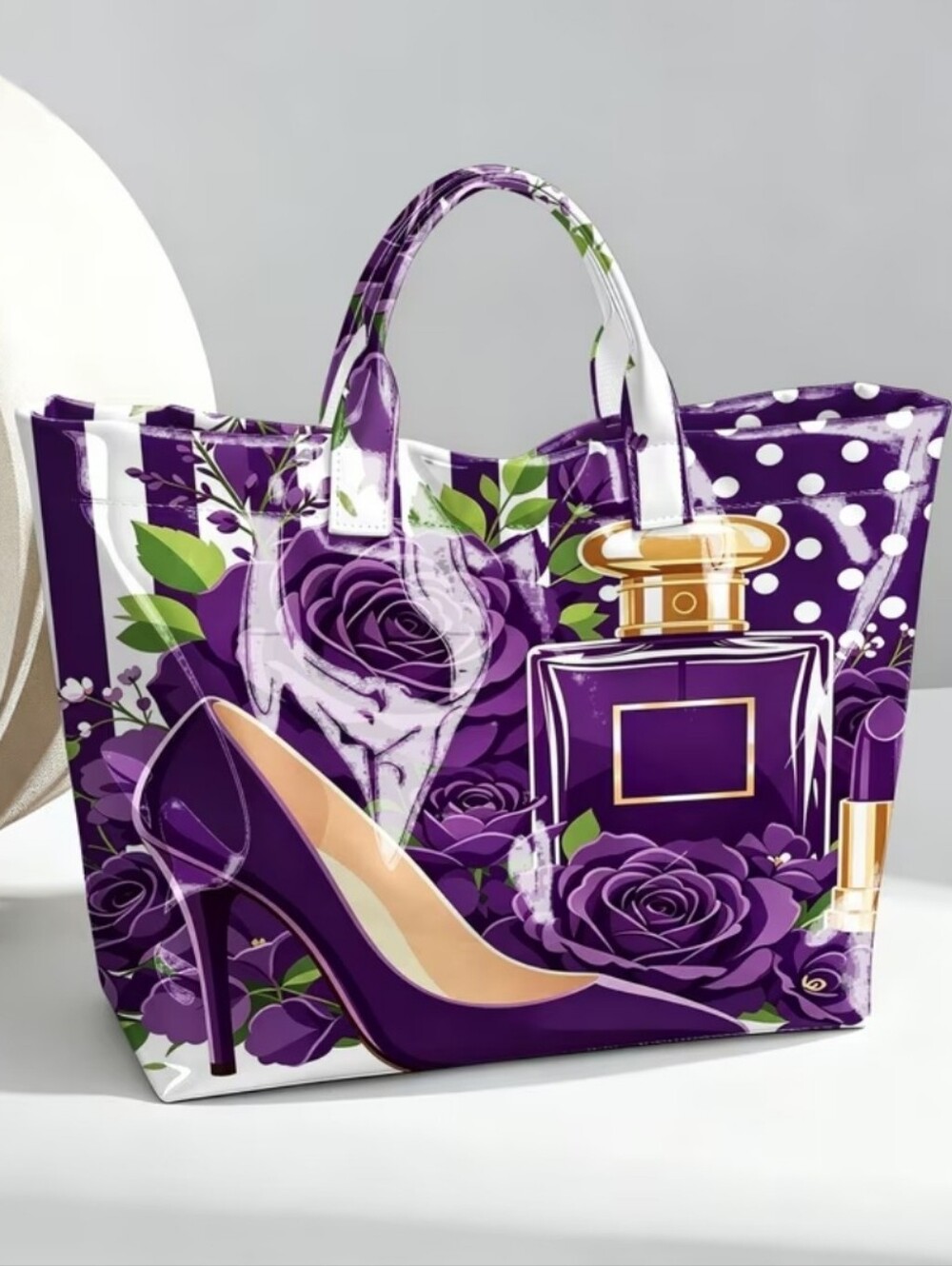 Women Perfume High Heel Daily Commute Large Tote Bag